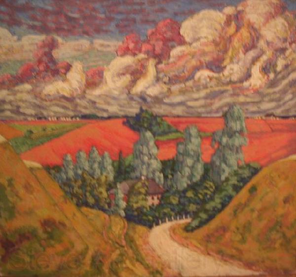 konrad magi Road from Viljandi to Tartu Norge oil painting art